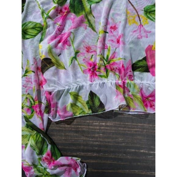 Floral Beach Cover Up Small - Picture 4 of 10